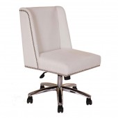 Boss Decorative Task Chair -  White Velvet B586C-WV