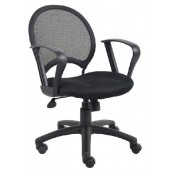 Boss Mesh Task Chair with Loop Arms B6217