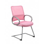 Boss Mesh Back Guest Chair in Pink B6419-PK