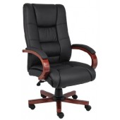 Boss High Back with Wood Accents B8991