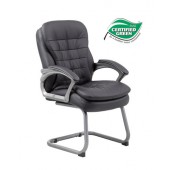 Boss Executive Mid Back Padded Office Guest Chair B9339