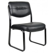 Boss Guest Chair Without Arms in LeatherPlus B9539