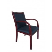 Boss Guest Chair Mahogany with Black B9557M-BK