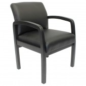 BOSS NTR - No Tools Required - Guest Chair - Black LeatherPlus B9580BK-BK