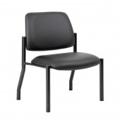 Boss Mid Back Armless Guest Chair 400 lb Capacity #B9595AM-400