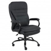 Used Boss Heavy Duty Executive Chair, Black