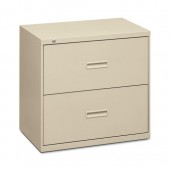 basyx by HON 400 Series 30" Putty Two Drawer Lateral File 