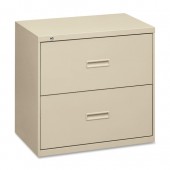 basyx by HON 400 Series 36" Putty Two Drawer Lateral File 