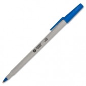 Business Source Ballpoint Stick Pen in Black, Blue, Red