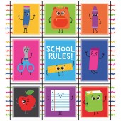 School Tools Prize Pack Stickers - School Rules!