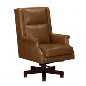 Renaissance Chestnut Leather Desk Chair by Parker House
