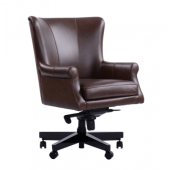 Verona Brown Leather Desk Chair by Parker House