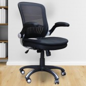 Black Fabric Desk Chair DC#301-BLK