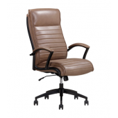 Smooth Latte Leather Desk Chair by Parker House