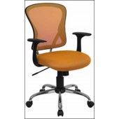 Orange Mesh Executive Office Chair 