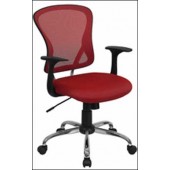 Red Mesh Executive Office Chair 