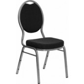 Black Fabric Banquet Chair