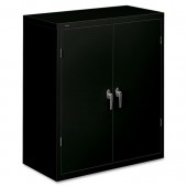 Hon Brigade Steel Black Storage Cabinet 36W x 18.25D x 41.75H