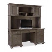 Oxford 66" Credenza Desk & Hutch by Aspenhome