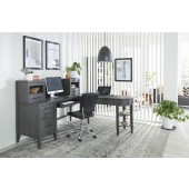 Preston Pedestal Desk, Hutch and Return by Aspenhome