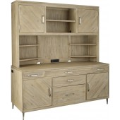 Maddox Credenza Desk & Hutch by Aspenhome