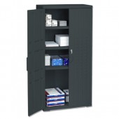 Iceberg Black Storage Cabinet 33W x 18D x 72H