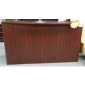 OPL169M Mahogany Reception Desk Shell with Counter