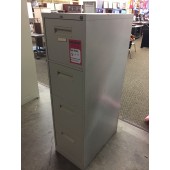 Used Grey Four Drawer Vertical Filing Cabinet