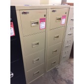Used FireKing Fireproof Vertical-Style Filing Cabinet 