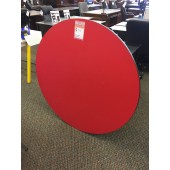 Red Adjustable Height Activity Table, Round 