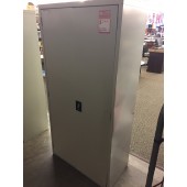 Grey Two-Door Storage Cabinet