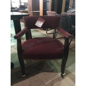 Used Mobile Burgundy Banker's Chair