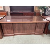 Used Walnut Finish Executive Desk