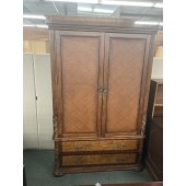 Used Honey Oak Finish Entertainment Armoire