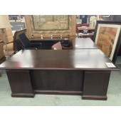 Used Mahogany L Shape Desk