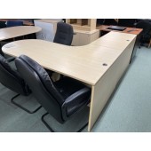 Used Maple L Shape Desk