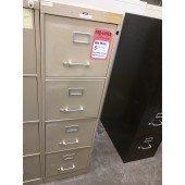 Putty Tennsco Brand Four Drawer Vertical Cabinet 