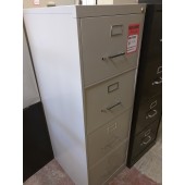 Legal-Sized Grey Filing Cabinet, Four Drawer