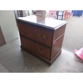 Wooden Lateral Filing Cabinet, Two Drawer 