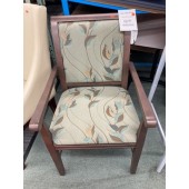Used Sage Green Floral Side Chair