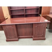 Used Double Ped Cherry Desk