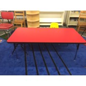 Red Adjustable Height Activity Table 