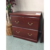 Used Mahogany Filing Lateral Cabinet