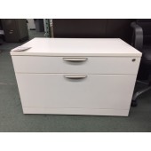 White 2 Drawer Personal Cabinet