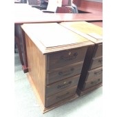 Used Chestnut Vertical File Cabinet