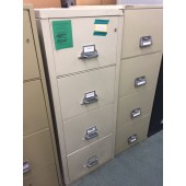 Fireking Four Drawer Putty Fireproof File Cabinet