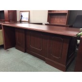 Mahogany Executive Double Ped Desk