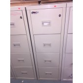 4-Drawer FireKing Filing Cabinet 