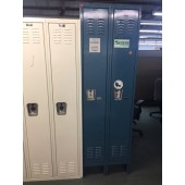 Blue Single Tier Metal Lockers