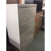Four Shelf Grey Lateral File Cabinet